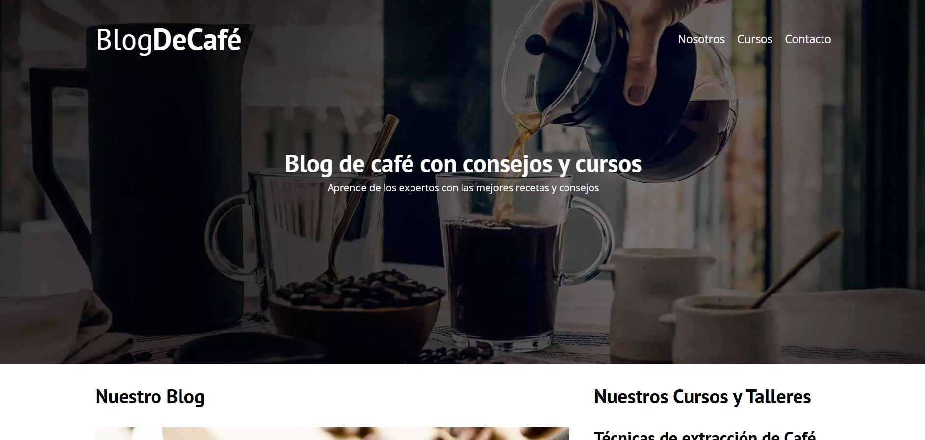 Proyecto BlogDeCafe